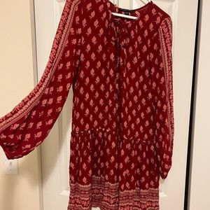 Knee Length Long Sleeve Dress